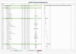 برنامه زمانبندی ساختمان 4 طبقه فلزی 12 ماهه (همکف + 3 طبقه مثبت)