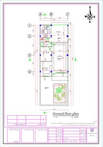 پلان منزل مسکونی 2 طبقه (1خوابه - 2خوابه)